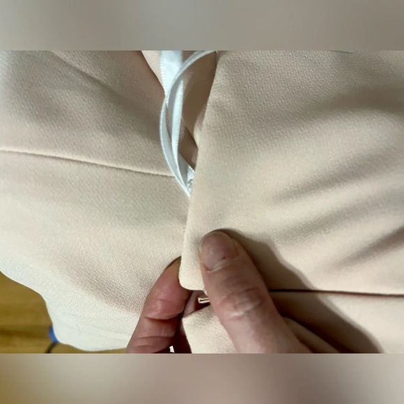 After Six One-Shoulder Draped Cowl-Neck Maxi Dress - 6849 Cameo - Picture 10 of 11